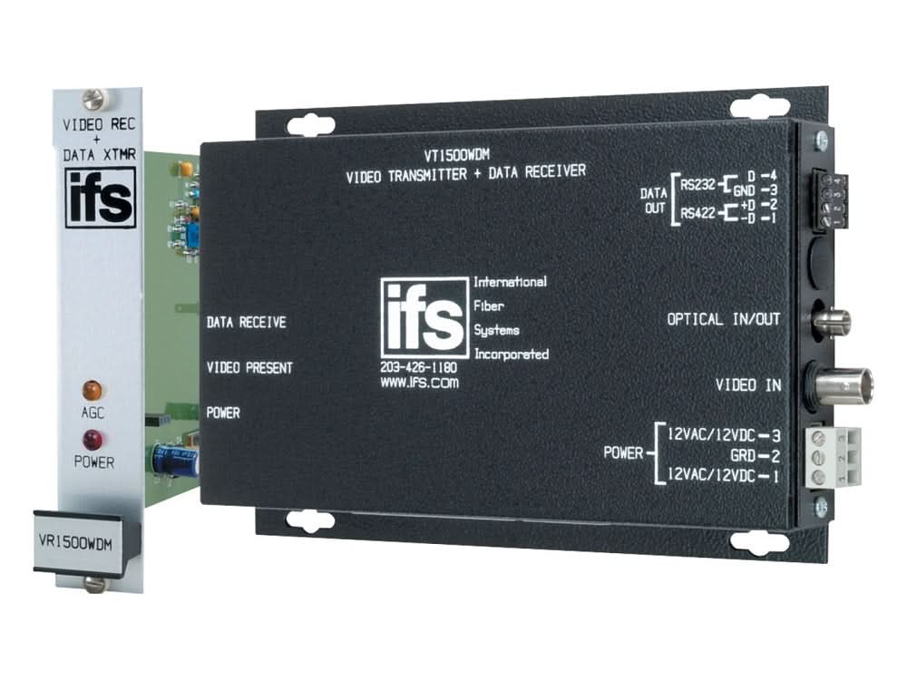 Buy IFS VT1500WDM-R3 Multimode Single Fiber 850nm Video Transmitter ...