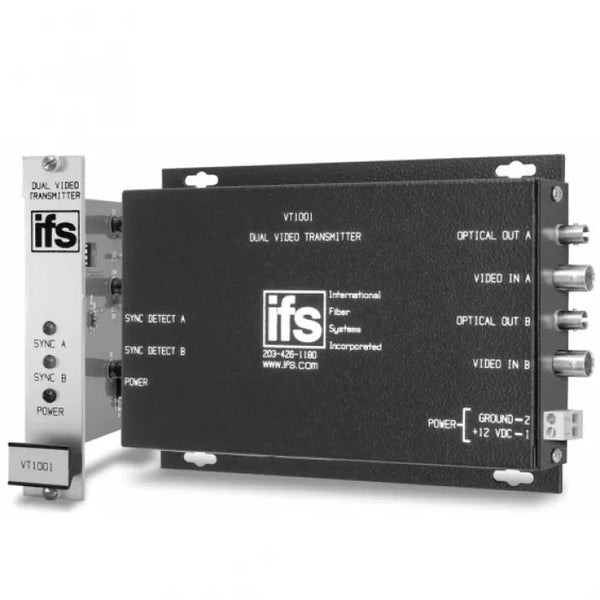 IFS VT1001-R3 Dual Multimode Rack Mountable Video Transmitter