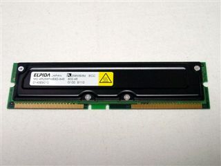 ELPIDA MC-4R256FKE8D-845 256MB ECC PC800-45 RAMBus Memory Module
