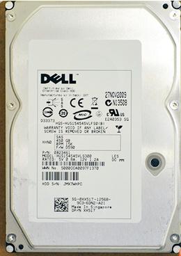 Dell XX517 450GB 15KRPM Serial Attached SCSI (SAS) 3.5" Hard Drive