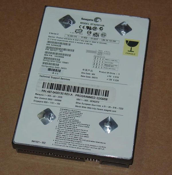 Seagate 20.0GB 5400RPM 3.5-Inch 2MB Ultra ATA/100 ( IDE/EIDE) Hard Drive