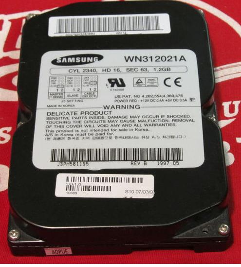 Samsung 1.20GB 4500RPM 3.5" Fast ATA-2/E-IDE 3.5 Hard Drive