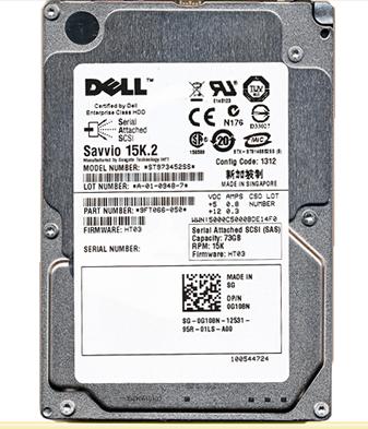 DELL G108N 73GB 15KRPM SAS 2.5" Hard Drive