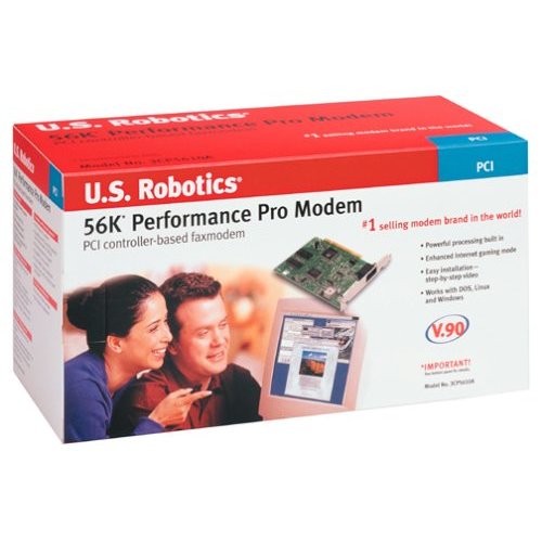 US Robotics 3CP5610A PERFormANCE Pro 56K V90 PCI Fax Modem