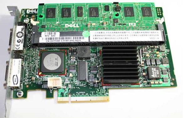 Dell XM768 PERC 5/E Raid ControllerCard With Battery