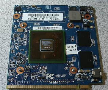 HP 489548-001 NVidia GeForce 9300M 256MB MXM II Laptop Video Card