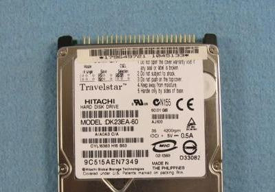 Hitachi Travelstar DK23EA Series DK23EA-60 60GB 4200 RPM UDMA/ATA-5 EIDE Notebook Hard Drive