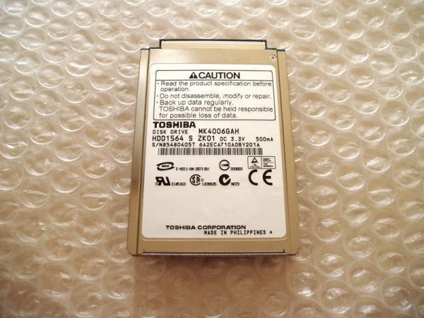 Toshiba MK4006GAH 40GB 4200RPM 2MB Ultra DMA-ATA-100 1.8" Notebook / IPOD Hard Drive (HDD1564)