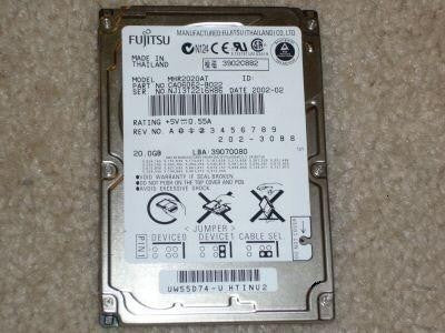 Fujitsu Mobile 20.0GB 4200RPM 9.5MM Ultra DMA ATA-100 IDE 2.5" Internal Hard Drive