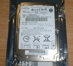 Fujitsu MHR2040AT 40GB 4200RPM UDMA ATA-5 IDE 2.5" Mobile Hard Drive