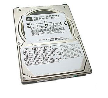 Toshiba 80GB 4200RPM 8MB Buffer ATA-100 IDE 2.5-in 9.5mm Height Laptop Hard Drive