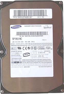 Samsung Spinpoint P80 SP1614C 160GB 7200RPM SATA-150 8MB Buffer 3.5" Hard Drive