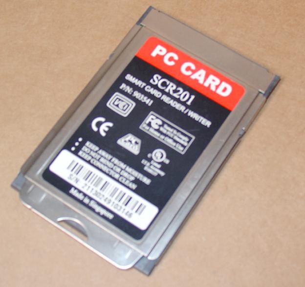 SCR201 Card reader/Writer PCMCIA