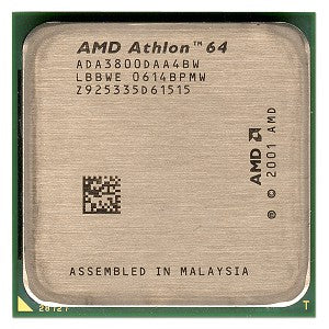 AMD Athlon 64 3800 2.4GHz Socket 939 CPU, 512KB L2 Cache, 2000MHz FSB, 90nm