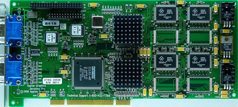Appian Graphics Jeronimo Pro 4 Port VGA PCI Video Card