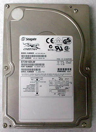 Seagate Cheetah 9LP 9.1 GB 10000 RPM U80 68 pin SCSI Hard Drive