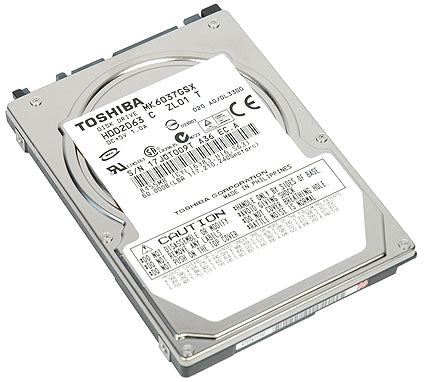 Toshiba MK6037GSX 60GB SATA/300 5400RPM 8MB 2.5" Notebook Hard Drive HDD2D63