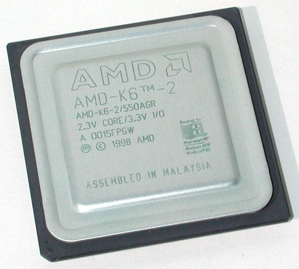 AMD K6-2/550AGR 550MHZ FSB-100MHZ Socket Super-7 CPU
