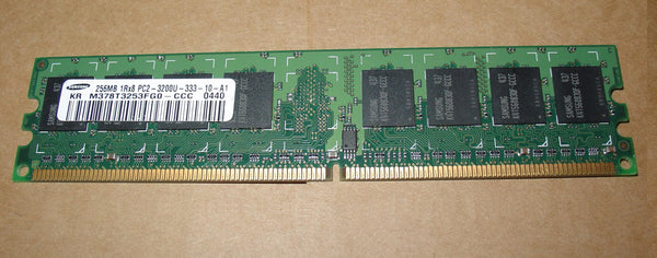 Samsung M378T3253FG0-CCC 256MB PC2-3200 CL3 DDR2-400 240-PIN UNBuffered SDRAM Memory Module