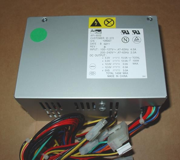 AcBel Polytech API-9502 145 Watt PS3 Micro ATX Power Supply