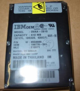 IBM Travelstar 85G3596 810MB 3800RPM 17MM ATA IDE 2.5" Laptop Hard Drive