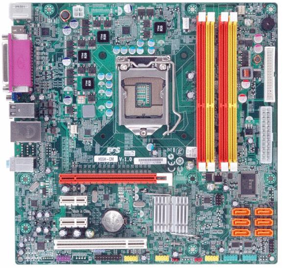 ECS H55H-CM (V1.0) / H55H-CM Intel H55 Express Socket-1156 Intel Core i3 Micro ATX Motherboard