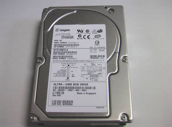 Seagate Cheetah 10K.6 ST373307LC 73.4GB 10KRPM Ultra-320 SCSI 80-PIN SCA-2 Hot-Swap 3.5" Hard Drive