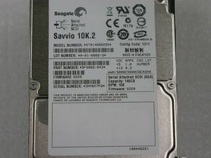 Seagate SAVVIO 10K.2 ST9146802SS 146GB 10KRPM Serial Attached SCSI (SAS) 2.5" Internal Hard Drive