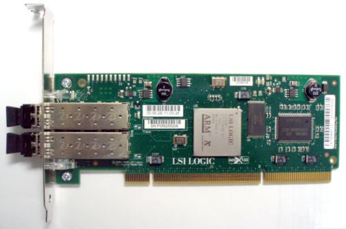 LSI Logic LSI7204XP-LC 4Gb Fiber Channel 2-Port PCI-X Host Bus Adapter Card Only