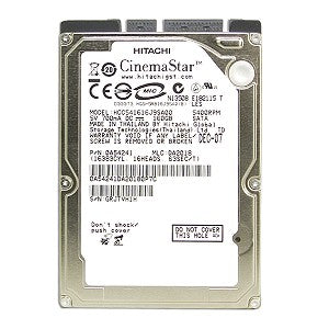 HGST HCC541616J9SA00 / 0A54241 CinemaStar C5K160 160Gb 5400RPM Serial ATA-150 8Mb Buffer 2.5-Inch Internal Hard Drive (HDD)