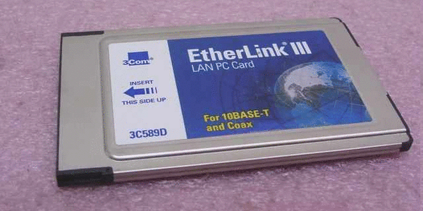 3COM Etherlink III 3C589D LAN PC Card For 10Base-T AND COAX