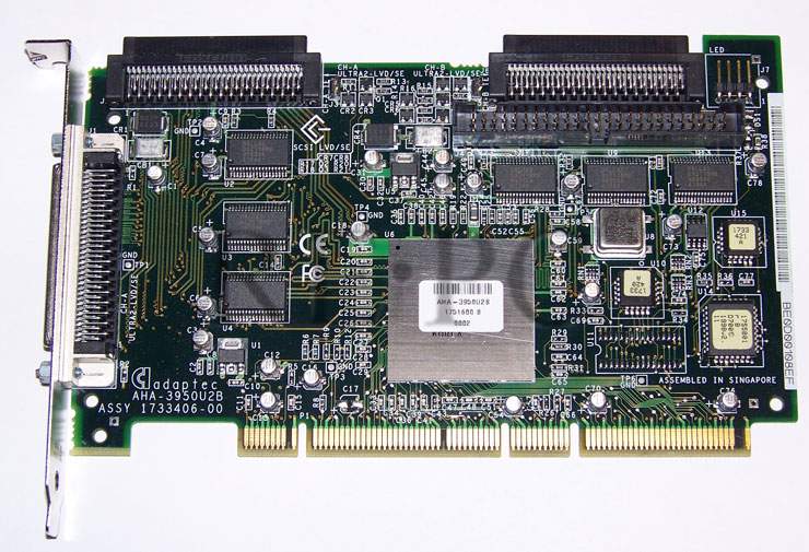Adaptec AHA-3950U2B PCI-TO-Ultra2 Wide LVD SCSI ControllerCard