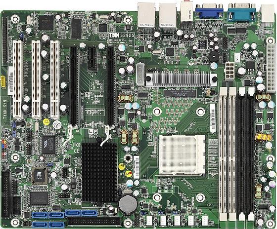 Tyan Tomcat N3400B (S2925) S2925G2NR NForCE Pro 3400 Socket-AM2 SATA(Raid) Video LAN ATX Motherboard