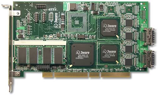 3WARE 9500S-8MI 8-Port SATA Raid ControllerCard SUPPorts Raid 0, 1, 10, 5, 50, Single Disk (JBOD)