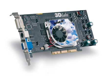 3DLabs Wildcat VP970 AGP 128MB DVI Video Graphics Card