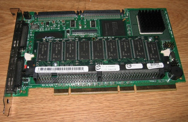 AMI Elite 1600 493 REV-C1 Dual Channel SCSI Raid ControllerCard