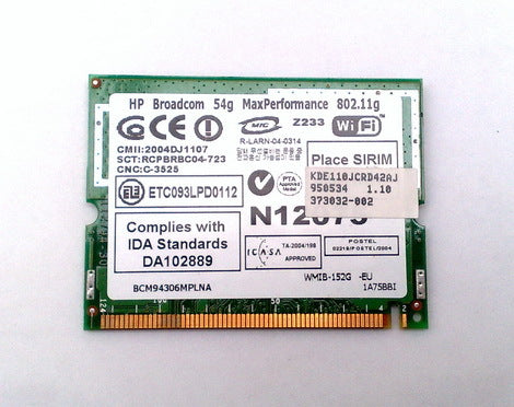 Broadcom BCM94306MPLNA 802.11G Wireless Laptop Mini-PCI Card
