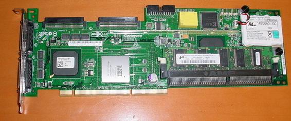 Adaptec ASR-3225S / IBM ServerAID-6M PCI-X 128MB Ultra320 SCSI Raid ControllerCard With Battery