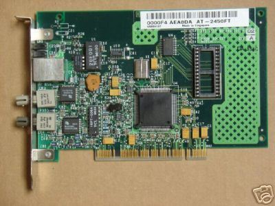 Allied TELESYN AT-2450FT 10/100/ Fiber Channel PCI Ethernet NetworkCard