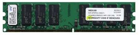 Samsung M378T5663QZ3-CE6 2Gb PC2-5300 DDR2-667MHz non-ECC Unbuffered CL5 240-Pin DIMM Dual Rank Memory Module