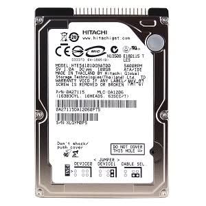 Hitachi Travelstar E5K100 0A27115 / HTE541010G9AT00 100GB 5400RPM UDMA/100 8MB 2.5" Hard Drive