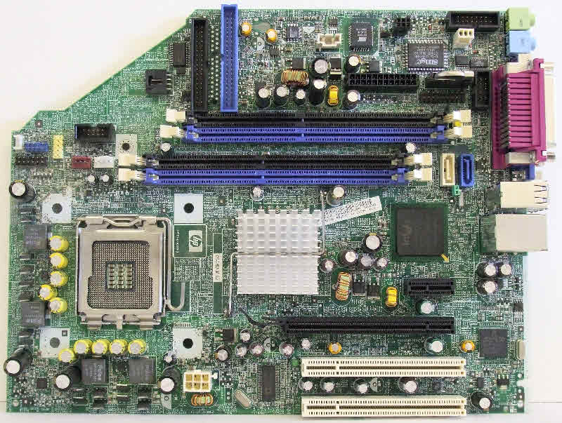 HP 356033-002 P4 Socket-LGA 775 SATA Audio Video LAN SFF System Board / Motherboard : OEM Bare