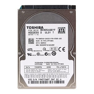 Toshiba MK8054GSYF 80GB 7200RPM 16MB SATA-300 2.5" Hard Drive