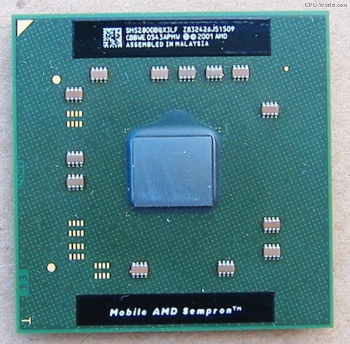 AMD SMS2800BQX3LF Mobile Sempron 2800 1.6GHZ L2 256KB Cache Socket-754 CPU : OEM