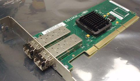 LSI Logic LSI7202XP-4M 2GB Dual Port PCI-X Fibre Channel Host Bus Adapter