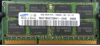 Samsung M471B5273BH1-CH9 DDR3-1333 4GB SO-DIMM Laptop Memory