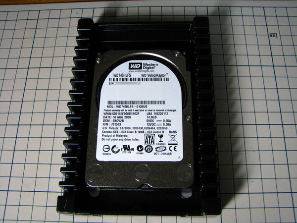 Western Digital WD740HLFS Velociraptor 74GB 10KRPM 16MB SATA-300 3.5" Hard Drive