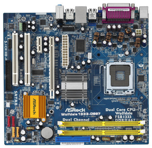 ASROCK  Wolfdale1333-D667 Intel 945GC A2 Socket-LGA775 Intel Dual Core ATX Motherboard