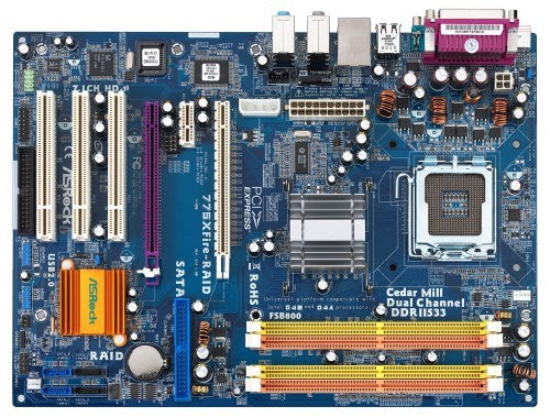 ASROCK 775XFire-RAID Intel 925X Socket-LGA775 Pentium-4 Motherboard