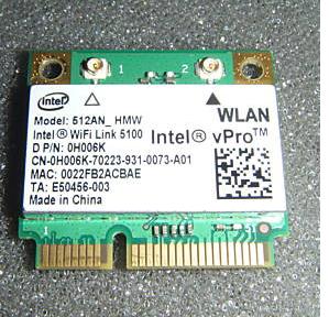 Dell H006K WIFI Link 5100 HALF-HEIGHT Mini PCI Card